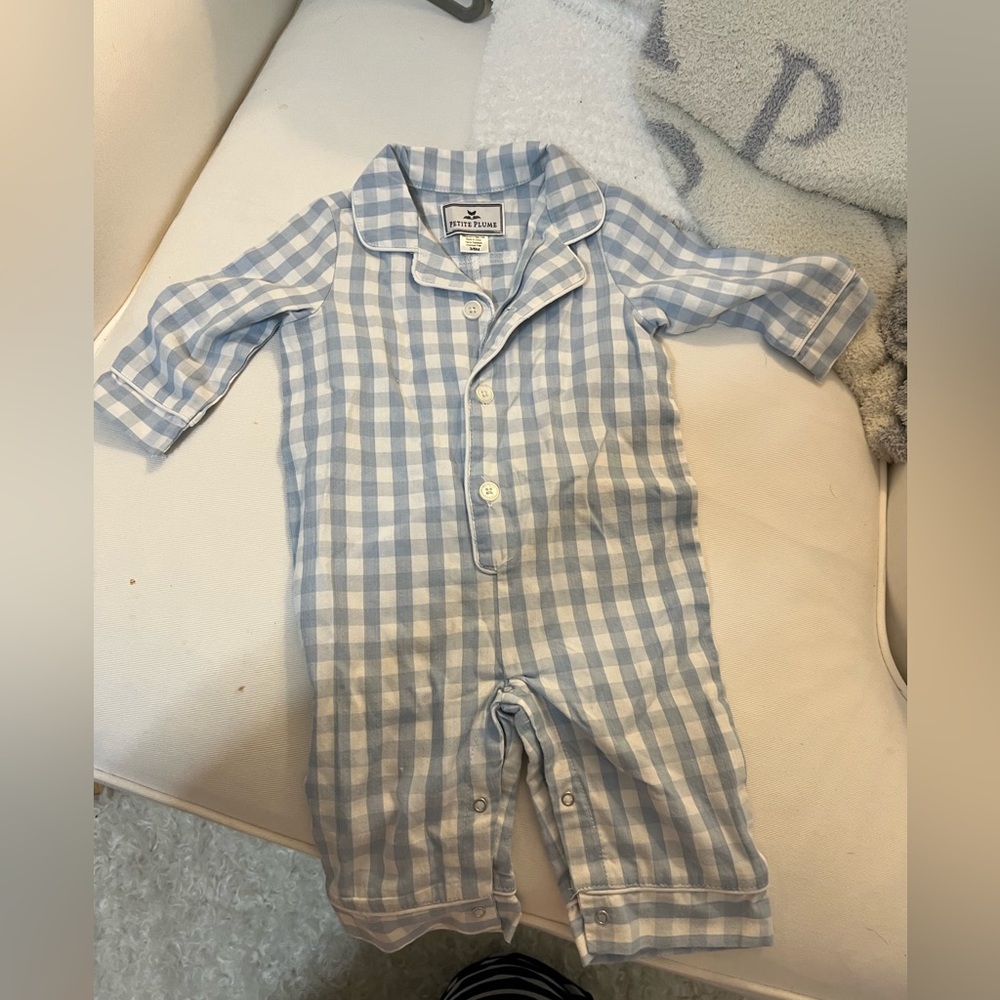 Petite Plume NWOT Gingham Pajamas